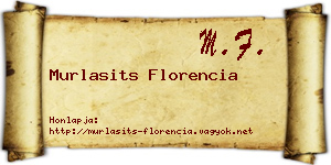 Murlasits Florencia névjegykártya